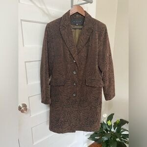 SZ M GIACCA GALLERY ZEBRA PRINT COAT